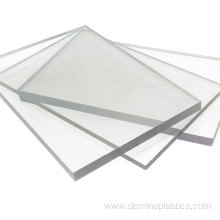 Abrasion resistant transparent solid polycarbonate panel